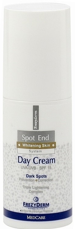 Lightening Cover Day Face Cream - Frezyderm Spot End Day Cream SPF15 — photo N1