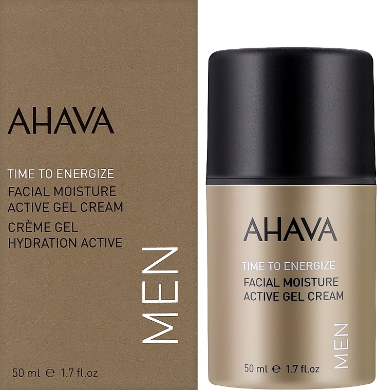 Moisturizing Face Cream-Gel - Ahava Time To Energize Men Active Moisture Gel Cream — photo N2