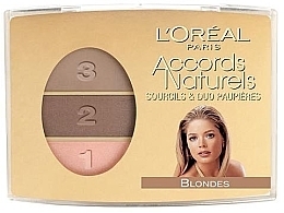 Fragrances, Perfumes, Cosmetics Eyeshadow - L'Oreal Paris Accords Naturels Trio Blondes