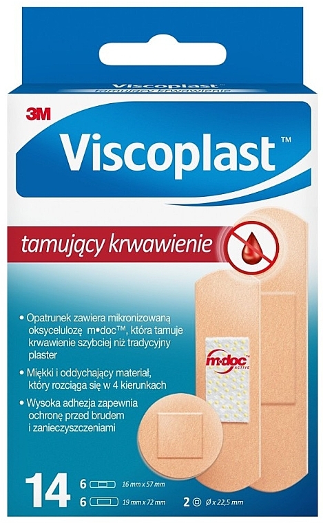 Hemostatic Patch Set, 3 sizes, 14 pcs. - Viscoplast — photo N1