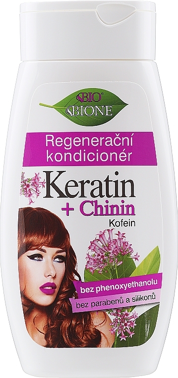 Repair Hair Conditioner - Bione Cosmetics Keratin + Quinine Regenerative Conditioner — photo N1