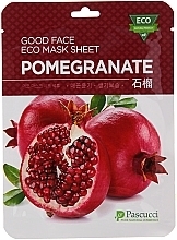 Fragrances, Perfumes, Cosmetics Pomegranate Face Mask - Amicell Pascucci Good Face Eco Mask Sheet Pomegranate