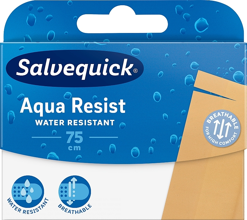Water-Resistant Plasters, 75 cm - Salvequick Aqua Resist — photo N1
