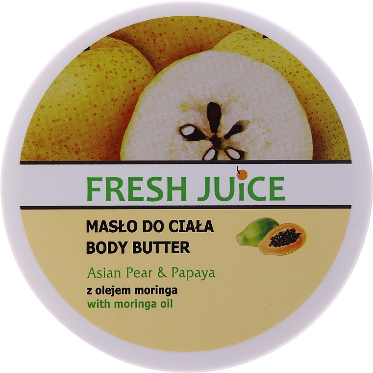 Body Cream-Butter "Asian Pear & Papaya" - Fresh Juice Asian Pear & Papaya — photo N1