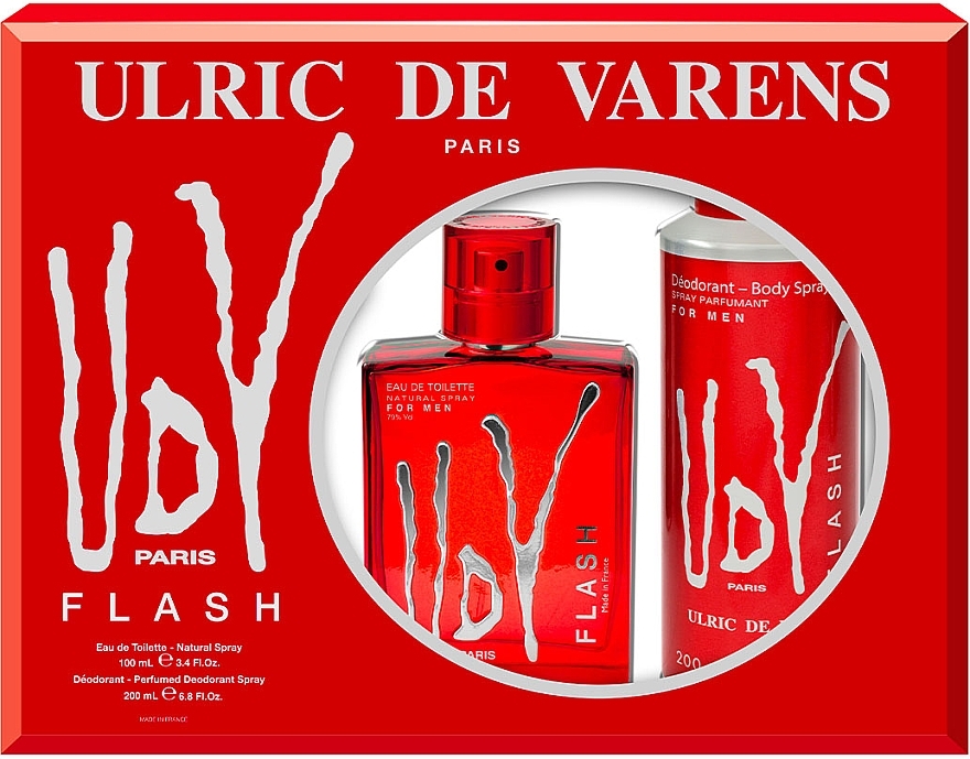 Ulric de Varens UDV Flash - Set (edt/100ml + deo/200ml) — photo N1