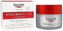 Day Cream for Dry Skin - Eucerin Hyaluron-Filler+Volume-Lift Day Cream SPF15 — photo N1