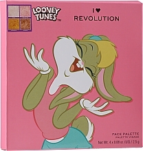 Eyeshadow Pallet, 4 colours - I Heart Revolution Looney Tunes Bunny Shadow Palette — photo N3