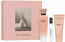 Fragrances, Perfumes, Cosmetics Adolfo Dominguez Agua Fresca Terracota Musk - Set (edp/120ml + edp/mini/10ml+ lot/75ml)