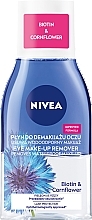 Fragrances, Perfumes, Cosmetics Sensitive Eye Makeup Remover "Double Effect" - NIVEA Visage Double Effect Eye Make-Up Remover 