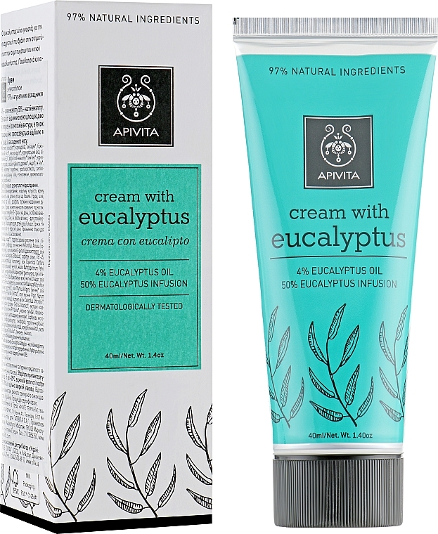 Body Cream - Apivita Healthcare Cream with Eucalyptus — photo N1