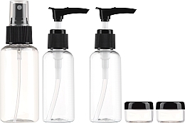 Cosmetic Bottle Set - Gillian Jones Cimi Transparent Check In Bag — photo N1