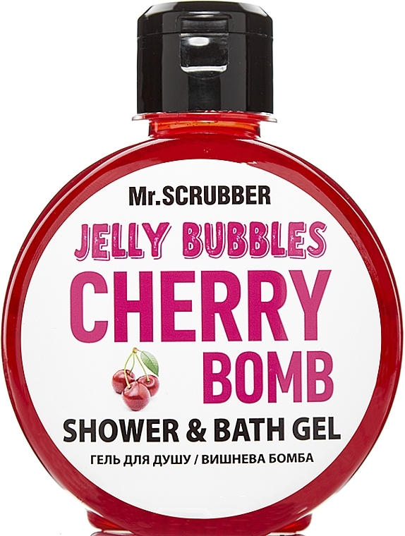 Shower Gel - Mr.Scrubber Jelly Bubbles Cherry Bomb Shower & Bath Gel — photo N1