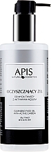 Fragrances, Perfumes, Cosmetics Face Cleansing Charcoal Gel - APIS Professional Cleansing Gel