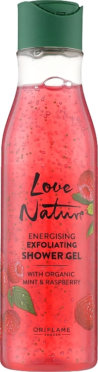 GIFT! Exfoliating Shower Gel 'Mint & Raspberry' - Oriflame Love Nature Energising Exfoliating Shower Gel — photo N3