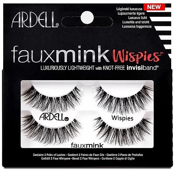 False Lashes Set - Ardell Faux Mink Multipack Twin Pack Wispies — photo N1