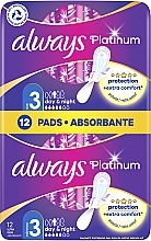 Fragrances, Perfumes, Cosmetics Sanitary Pads, 12pcs - Always Platinum Ultra Night