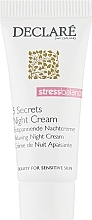 Fragrances, Perfumes, Cosmetics Repairing Night Cream "5 Secrets" - Krem na noc Declare Stress Balance 5 Secrets (sample)