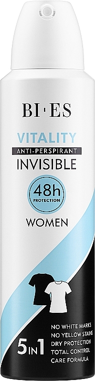 Antiperspirant Spray - Bi-Es Woman Vitality Anti-Perspirant Invisible — photo N1