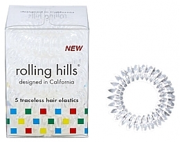 Traceless Hair Rings, transparent - Rolling Hills 5 Traceless Hair Rings Transparent — photo N6