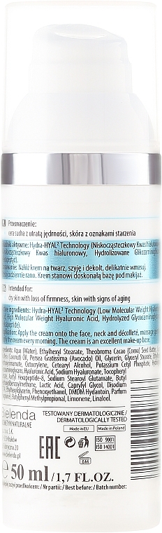 Hyaluronic Face Cream SPF 15 - Bielenda Professional Hydra-Hyal Injection Hyaluronic Face Cream — photo N2