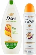 Set - Dove Naturally Caring Gift Set (sh/gel/250 ml + deo/spray/150 ml) — photo N3