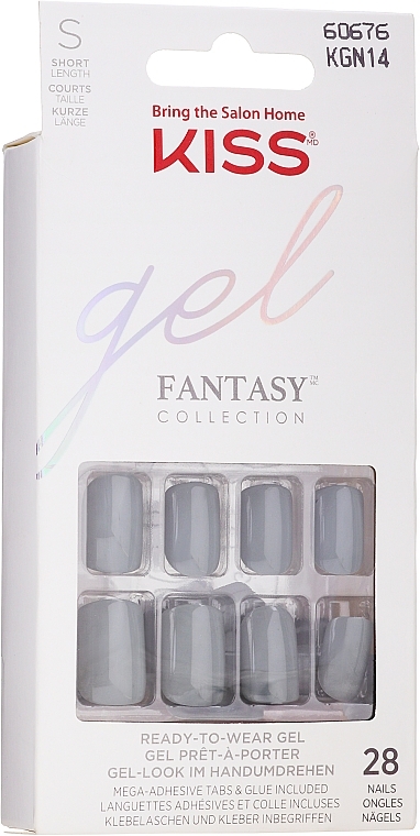 Ready-To-Wear Gel, 28 psc - Kiss Gel Fantasy Ready To Wear Gel — photo N1