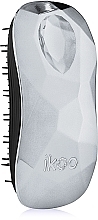 Hair Brush - Ikoo Home Black Prima Ballerina Silver — photo N2