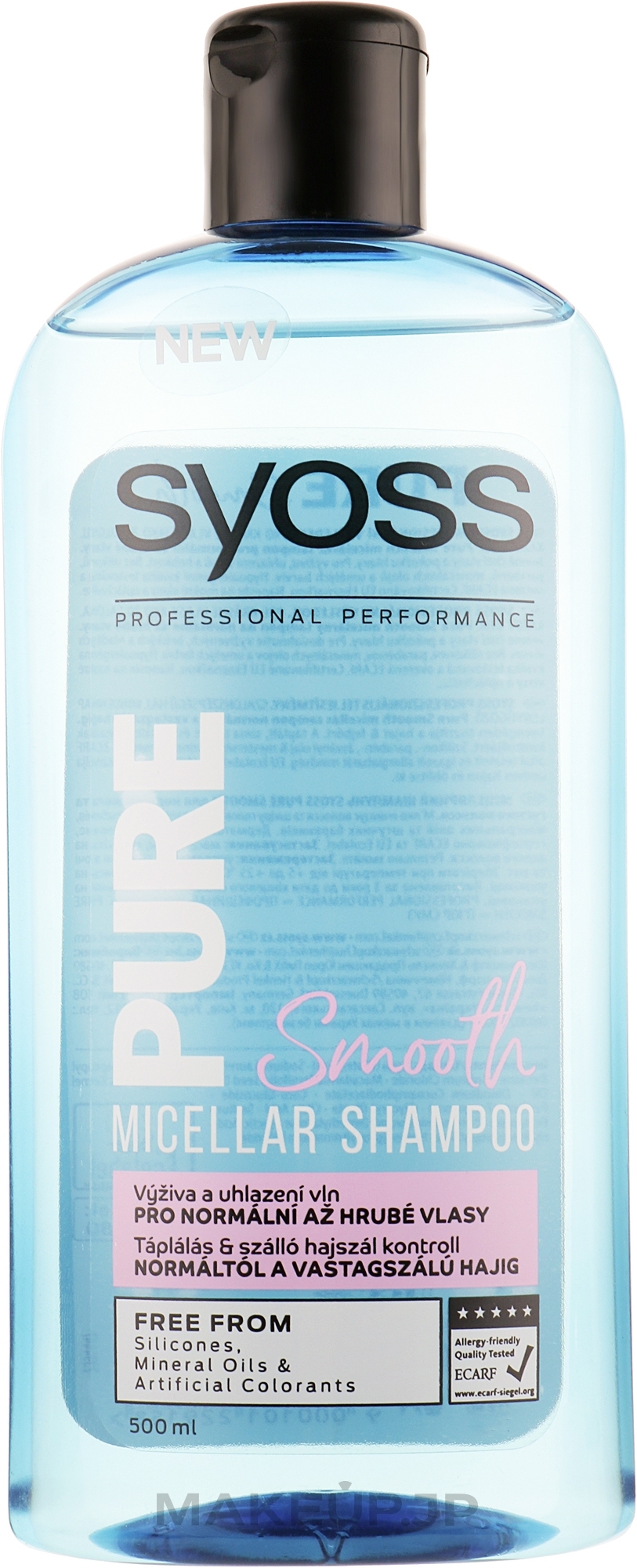 Micellar Shampoo for Normal & Thick Hair - Syoss Pure Smooth Micellar Shampoo — photo 500 ml