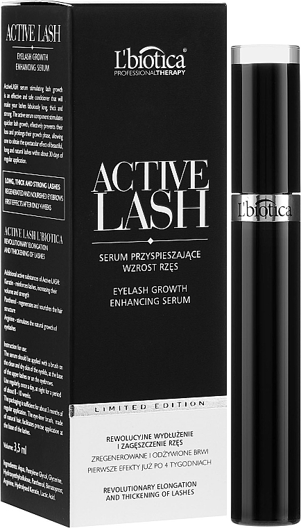 Brow and Lash Growth Serum - L'biotica Active Lash — photo N2