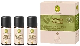 Aroma Oil Set, 3 pcs - Primavera Organic Freshness & Energy Aorma Suana — photo N1