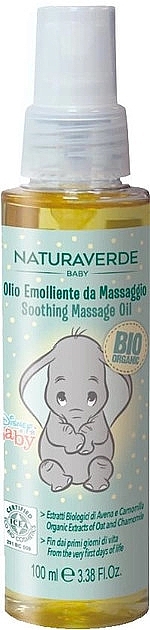 Baby Massage Oil with Calendula Extract - Naturaverde Disney Baby Soothing Massage Oil — photo N1