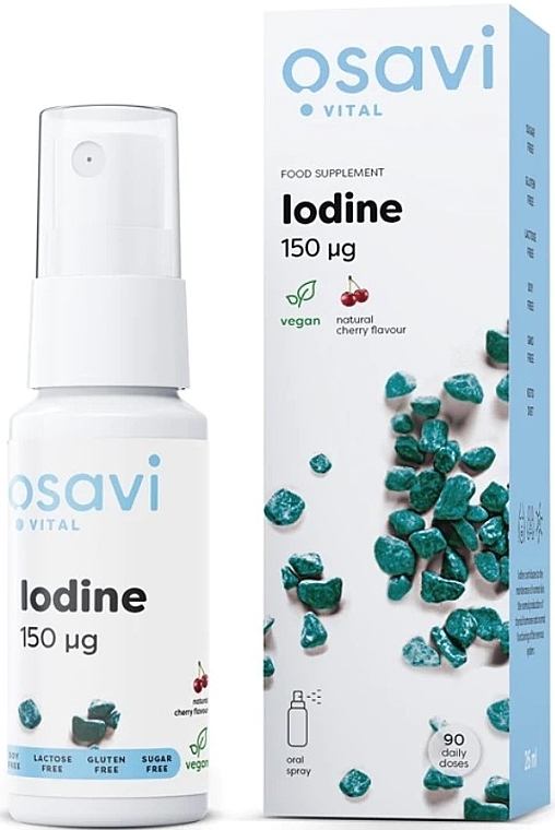 Iodine Food Supplement - Cherry Flavour - Osavi Iodine Oral Spray — photo N1