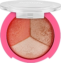 Blush & Highlighter - Golden Rose Miss Beauty Glow Baked Trio — photo N1
