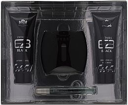 New Brand Extasia Black - Set (edt/100ml + edt/15ml + ash/130ml + sh/gel/130ml)  — photo N2