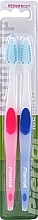 Toothbrush, medium-hard, blue + pink - Pierrot Action Tip Hard — photo N3