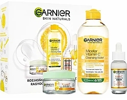 Fragrances, Perfumes, Cosmetics Bundle - Garnier Skin Naturals Vitamin C (micell/water400ml + f/gel/50ml + f/ser/30ml)