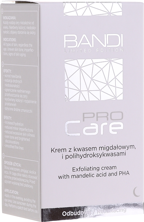 Exfoliating Cream with Mandelic Acid & PHA - Bandi Professional Pro Care Exfoliating Cream With Mandelic Acid And Polyhydroxy Acids — photo N1