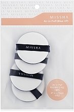 Fragrances, Perfumes, Cosmetics Makeup Sponge Set - Missha Air In Puff Blue 4P