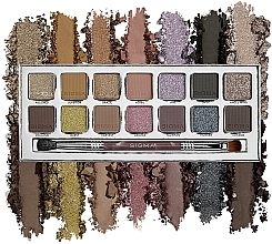 Eyeshadow Palette - Sigma Beauty Cool Neutrals Eyeshadow Palette — photo N4