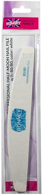 Nail File, 100/100, white, "RN 00273" - Ronney Professional — photo N1