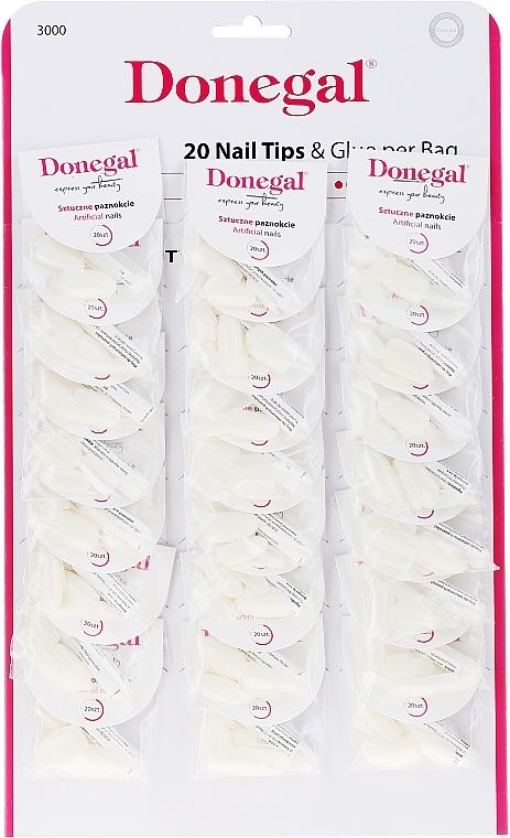 Fake Nails Set - Donegal Nail Tips & Glue — photo N1