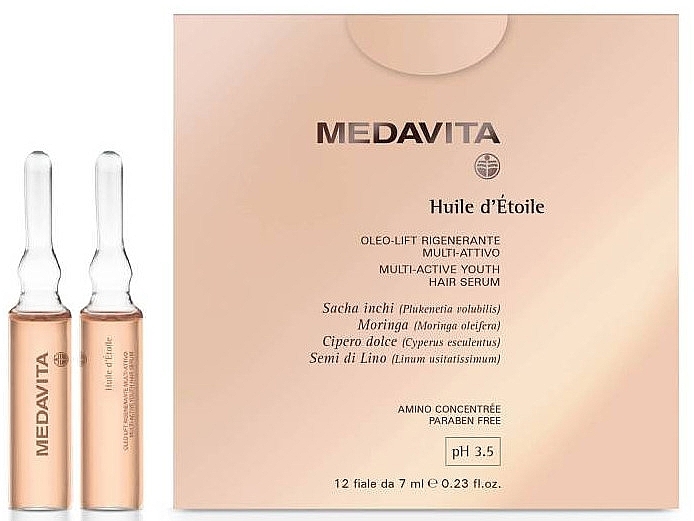 Ampoule Hair Serum - Medavita Huile D'Etoile Hair Serum — photo N1