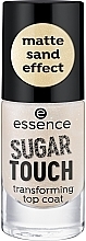 Matte Sand Top Coat - Essence Sugar Touch Transforming Top Coat — photo N2