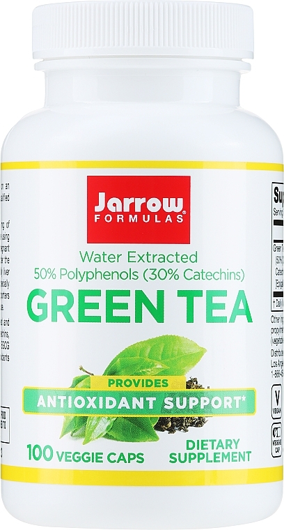 Dietary Supplement "Green Tea" - Jarrow Formulas Green Tea 500mg — photo N1