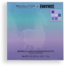 Eyeshadow Palette - Makeup Revolution X Fortnite Supply Llama 9 Pan Shadow Palette — photo N6