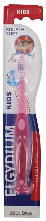 Splash Kids Toothbrush, 2-6 years, red and pink - Elgydium Kids Splash 2-6 Years — photo N2