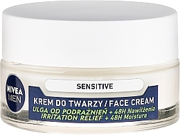 Men Intensive Moisturizing Cream for Sensitive Skin - Nivea Intensively Moisturizing Cream Men Sensitive Skin — photo N7