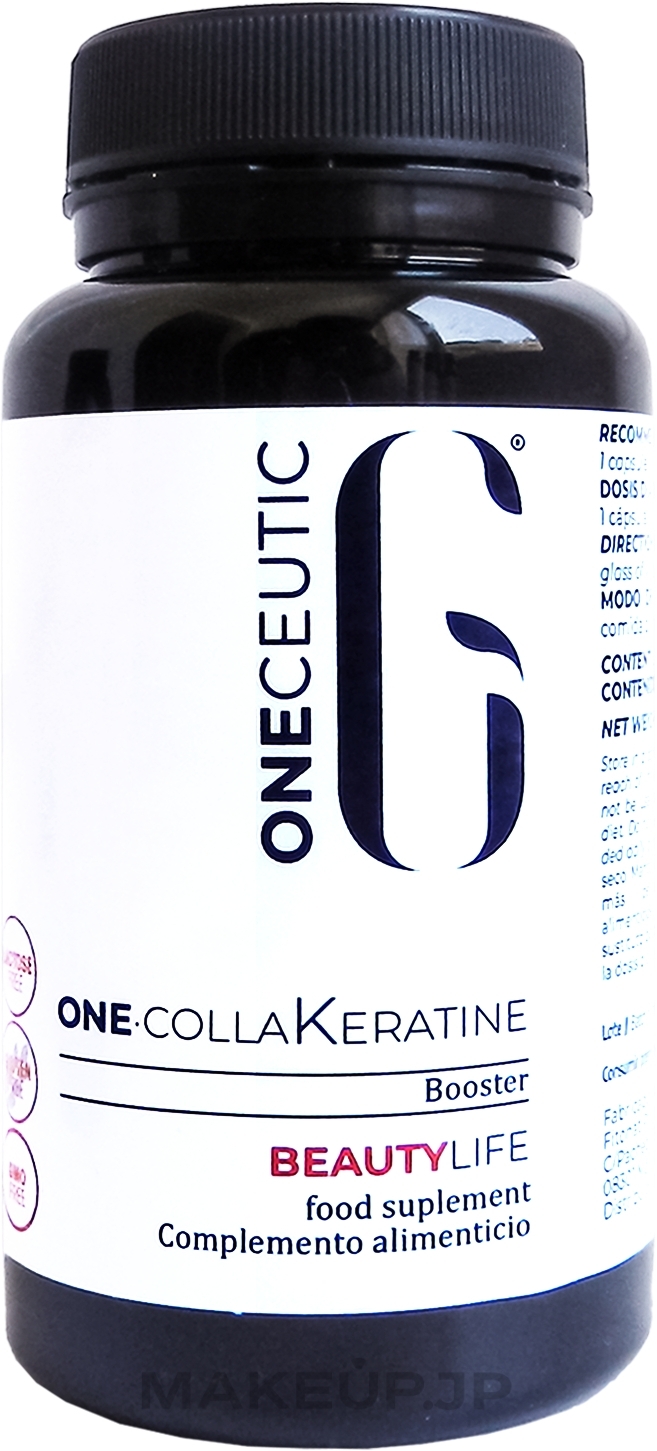 Dietary Supplement for Skin & Hair Health - Oneceutic One Colla Keratine Booster Beauty Life Food Suplement — photo 30 szt.