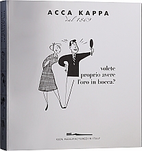 Fragrances, Perfumes, Cosmetics Set - Acca Kappa Gift Set (t/paste/2x100ml + brush/3pcs)