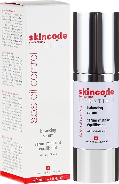 Mattifuing Serum for Oily Skin - Skincode Essentials S.O.S Oil Control Balancing Serum — photo N1